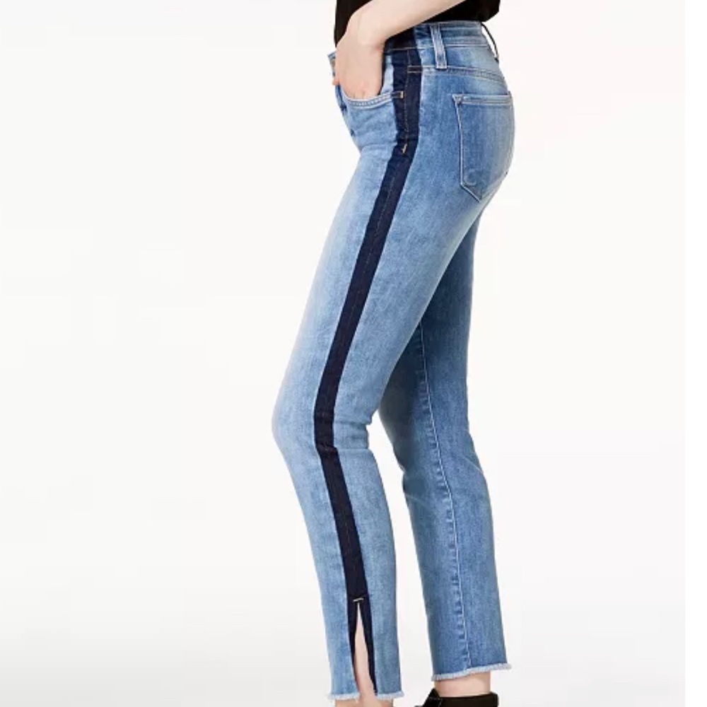 Flying Monkey Mid Rise Tuxedo Stipe Jeans Size 28